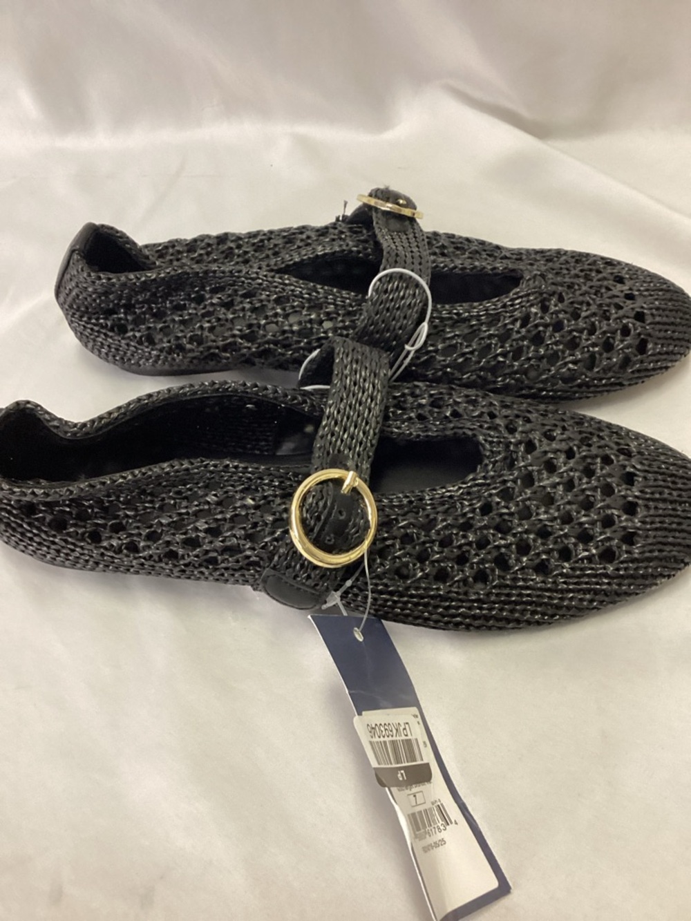 Women's Sia Knit Woven Mary Jane Flats - Universal Thread™ Black - sz 7 - new - Picture 5 of 7